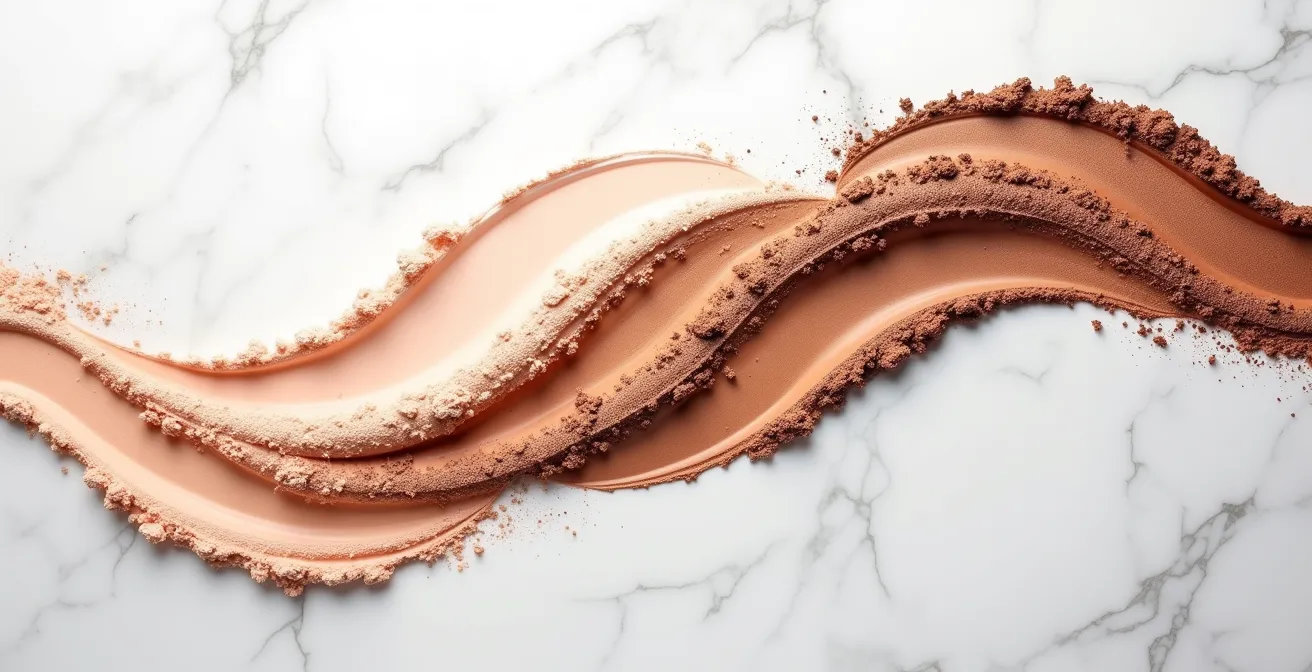 Professionelle Darstellung der 3-Farben-Technik für perfektes Augen-Make-up